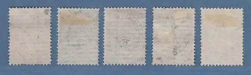 Bulgarien 1879 Wappenlöwe Mi.-Nr. 1-5 Satz 5 Werte kpl. gestempelt