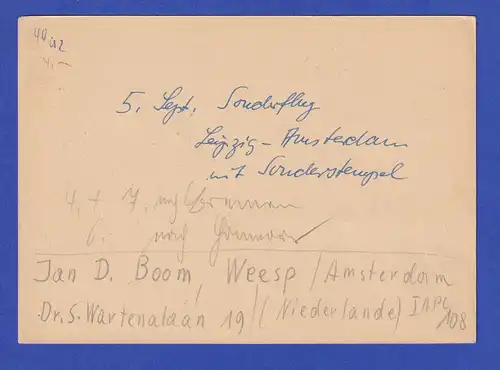 DDR 1954 Sonderpostkarte P56/02 Bauberufe 1954 gel. gest. BOXDORF