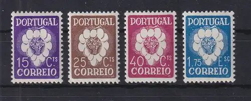 Portugal 1938 Internationaler Winzerkongress  Mi.-Nr. 602-605 ungebraucht *