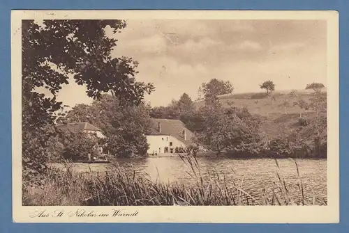 Saar Volkshilfe 1926 Mi.-Nr. 105 portogerechte EF auf Postkarte nach Stuttgart 