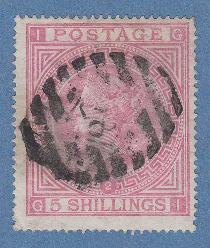 Großbritannien 1867 Victoria 5 Shillings Mi.-Nr. 35 gestempelt