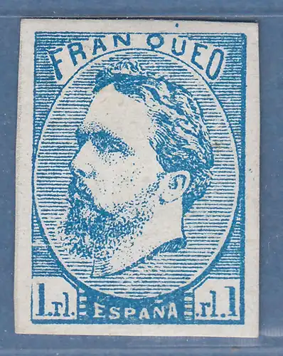 Spanien Carlistische Post Don Carlos 1 R. mit Tilde Mi.-Nr. 1 II ungestempelt 
