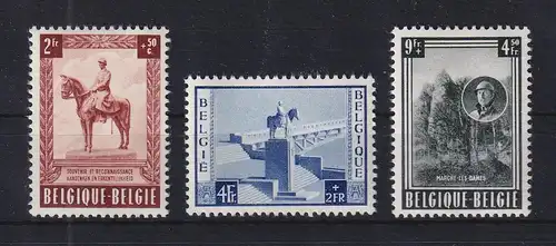 Belgien 1954 Nationaldenkmal in Namur Mi.-Nr. 989-991 Satz kompl. **