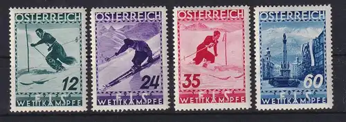 Österreich 1936 FIS-Wettkämpfe in Innsbruck Mi.-Nr. 623-626 **