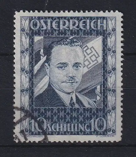 Österreich 1936 10 Schilling Engelbert Dollfuß Mi.-Nr. 588 gestempelt