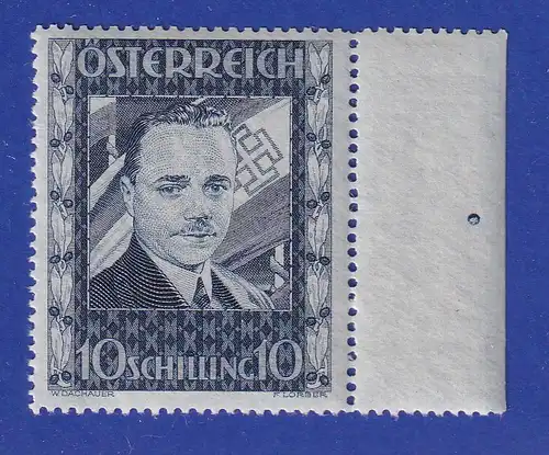 Österreich 1936 10 Schilling Engelbert Dollfuß Mi.-Nr. 588 postfrisch **