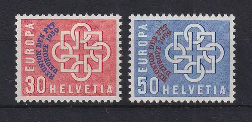 Schweiz 1959 Konferenz PTT-Verwaltungen Mi.-Nr. 681-682 postfrisch**