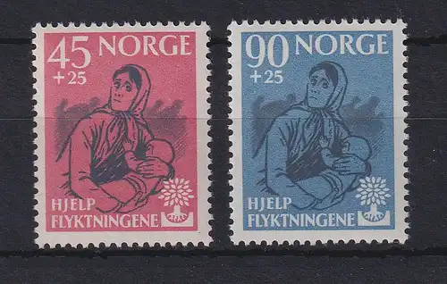 Norwegen 1960 Welt-Flüchtlingsjahr 1959/60 Mi.-Nr. 442-443 postfrisch **