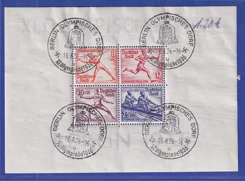 Deutsches Reich 1936 Olympiablock-Paar Mi.-Nr. Block 5 und 6 gestempelt