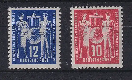 DDR 1949 Gewerkschaftsinternatioale der Postler Mi.-Nr. 243-244 postfrisch **