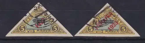 Estland 1923 Flugpostmarken  Mi.-Nr. 41-42 gestempelt