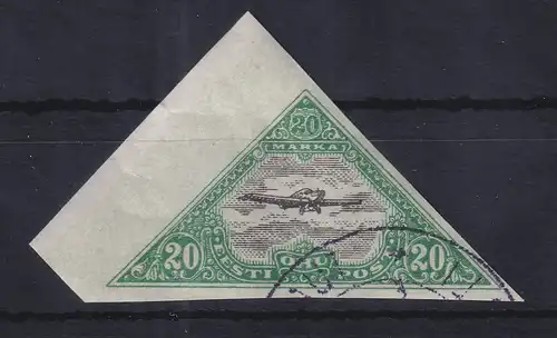 Estland 1924 Flugpostmarke Flugzeug  Mi.-Nr. 51 B gestempelt