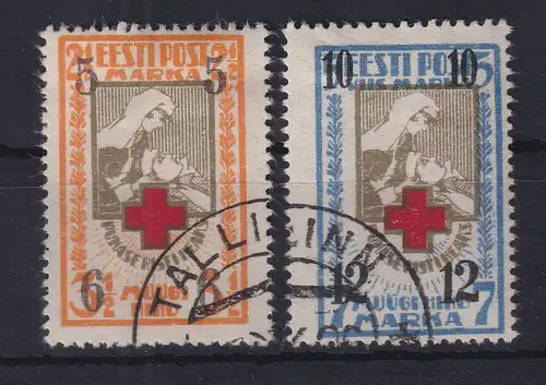 Estland 1926 Rotes Kreuz  Mi.-Nr. 60-61 gestempelt