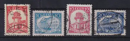 Estland 1932 Universität Dorpat (Tartu) Mi.-Nr. 94-97 gestempelt