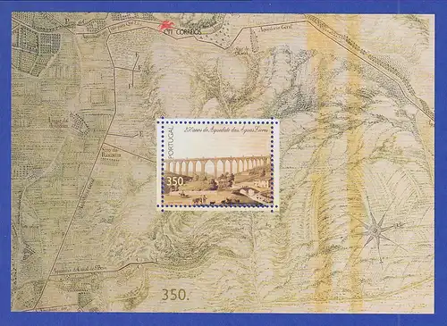 Portugal 1998 250 Jahre Aquädukt Aguas Livres Mi.-Nr. Block 134 **