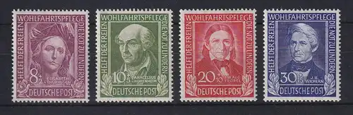 Bundesrepublik 1949 Helfer der Menschheit Mi.-Nr. 117-120 postfrisch **