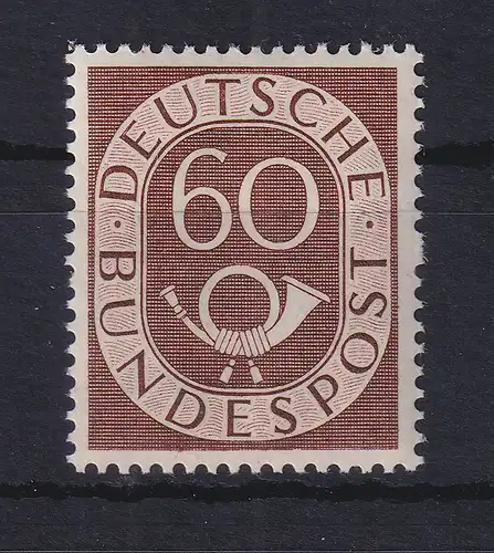 Bundesrepublik 1951 Posthorn 60 Pfg siena Mi.-Nr. 135 postfr. **