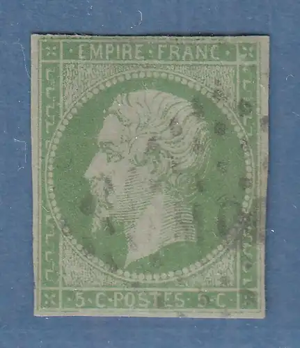 Franz. Kolonien 1872 5 C trübgrün Mi.-Nr. 10 gestempelt mit Kolonial-O MQE 