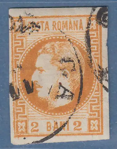 Rumänien 1868 Fürst Karl I. 2 B  Mi-Nr. 17 O 
