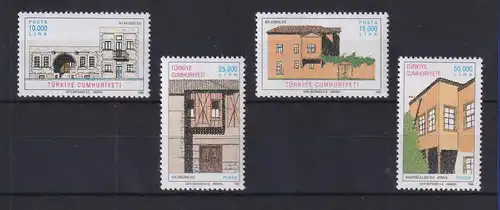 Türkei 1996 Traditionelle türkische Häuser Mi.-Nr. 3081-3084 postfrisch**