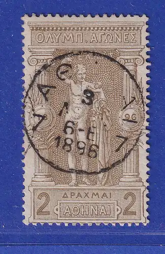 Griechenland 1896 Olymp. Spiele - Hermes-Statue 2 Dr  Mi.-Nr. 105 gestempelt