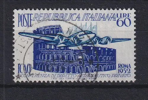 Italien 1952 Erste Konferenz über ziviles Luftfahrtrecht Mi.-Nr. 869 gestempelt