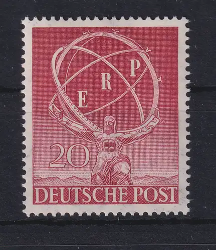 Berlin 1950 Marshallplan 20 Pf bräunlichkarmin Mi.-Nr. 71 postfrisch **