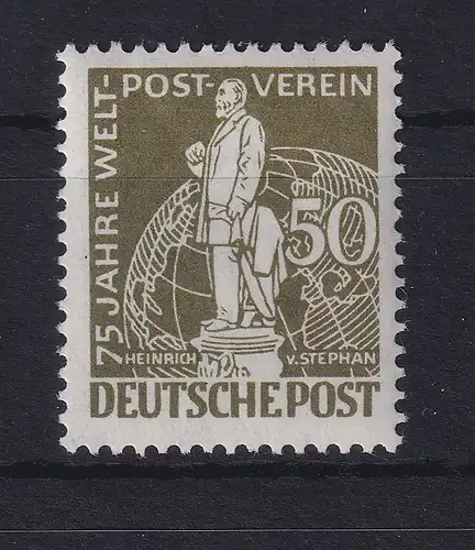 Berlin 1949 75 Jahre Weltpostverein 50 Pf grauoliv Mi.-Nr. 38 postfrisch **