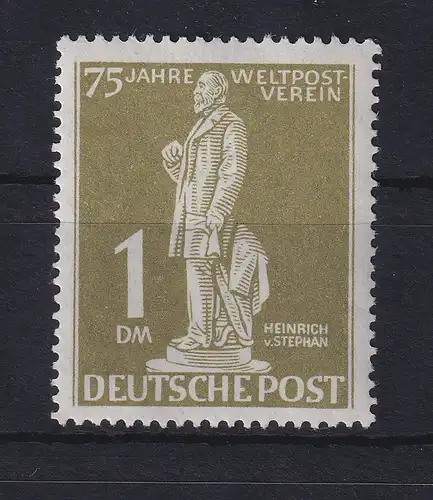 Berlin 1949 75 Jahre Weltpostverein 1 DM grauoliv Mi.-Nr. 40 postfrisch **