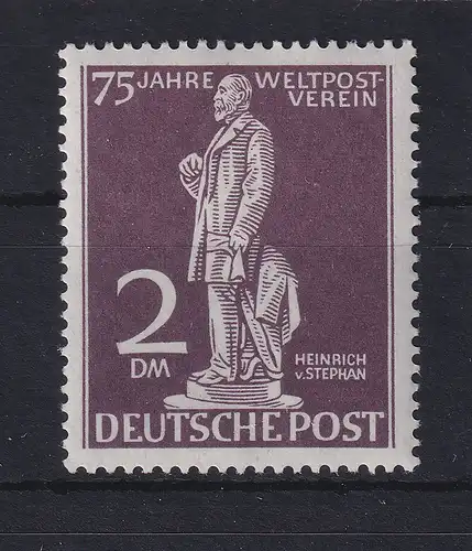 Berlin 1949 75 Jahre Weltpostverein 2 DM grauoliv Mi.-Nr. 41 postfrisch **