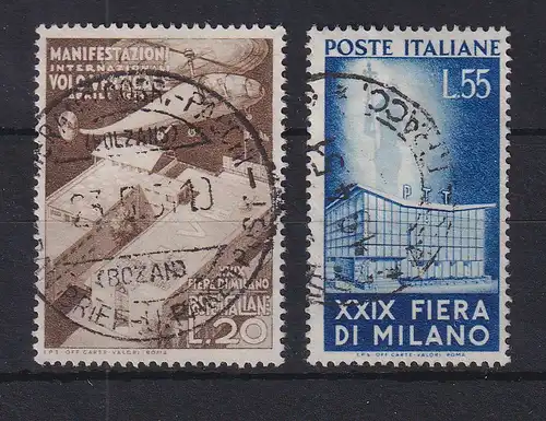 Italien 1951 Mailänder Messe Mi.-Nr. 830-831 gestempelt