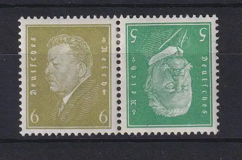 Deutsches Reich Ebert und Hindenburg Kehrdruck K 11 ungebraucht *