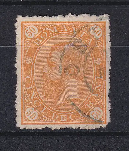 Rumänien 1890 Freimarken König Karl I. Mi.-Nr. 89 gestempelt