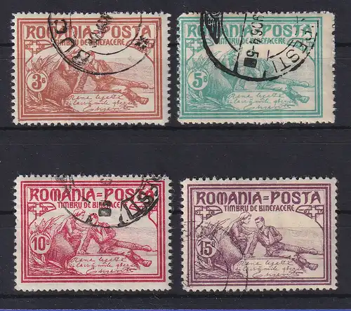 Rumänien 1906 Wohlfahrt Mi.-Nr. 169-172 gestempelt