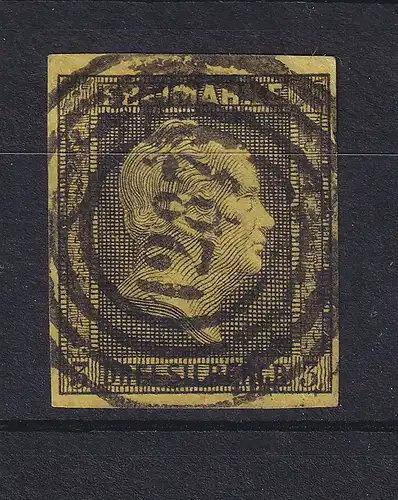 Preußen 3 Sgr Mi-Nr. 4a mit Ringnummernstempel 1287 Saarlouis