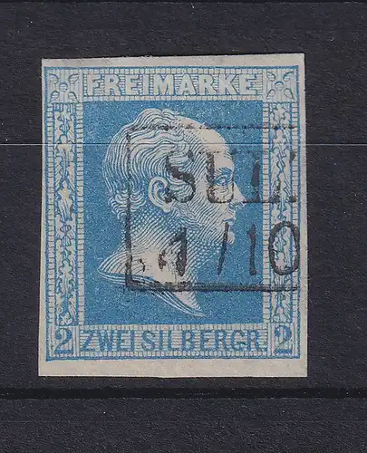 Preußen 1857 2 Sgr Mi-Nr. 7a gestempelt