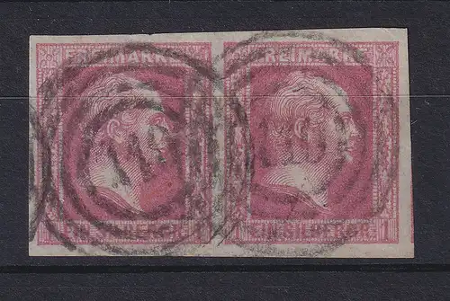 Preußen 1 Sgr Mi-Nr. 6a Paar mit Ringnummernstempel 110 Bernburg