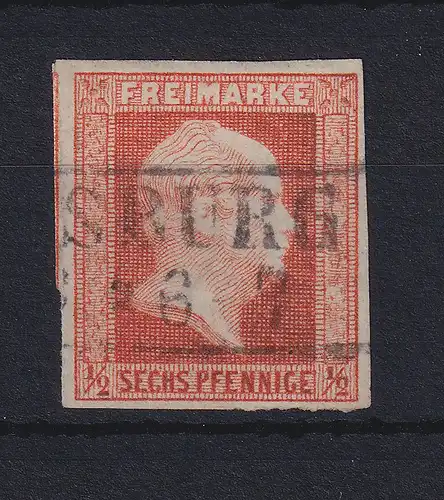 Preußen 1/2 Sgr / 6 Pf Mi-Nr. 13a mit Ortsstempel 