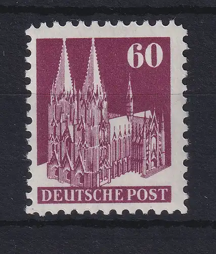 Bizone 1948 Bautenserie 60 Pfg Mi.-Nr. 93 IIIa W E postfrisch **