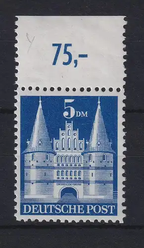 Bizone 1948 Bautenserie 5 DM Mi.-Nr. 100 II YB postfrisch **