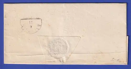 Bayern Dienstbrief mit Halbkreis-Stempel DONAUWÖRTH 1860