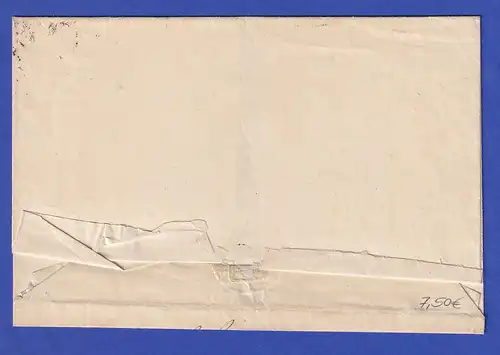 Bayern Dienstbrief mit Zweizeiler-Stempel REGENSBURG 1840