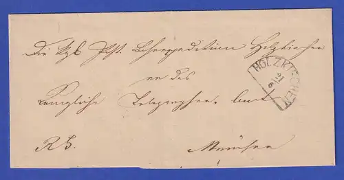 Bayern Dienstbrief mit Halbkreis-Stempel HOLZKIRCHEN