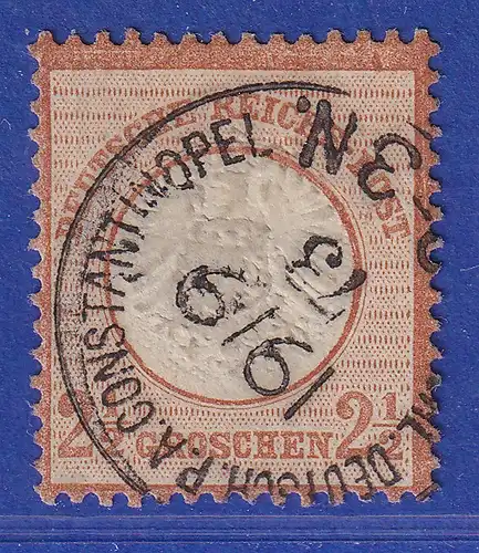 Deutsche Post in der Türkei 1872 Mi.-Nr. V21a  O CONSTANTINOPEL gepr. BOTHE BPP