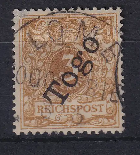 Deutsche Kolonien Togo 1900 Mi.-Nr. 1 b gestempelt, geprüft EIBENSTEIN BPP