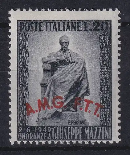 Triest Zone A 1949 Mazzini-Denkmal in Rom Mi.-Nr. 71 (leichte Gummitönung) **