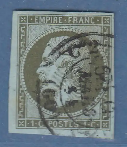 Frankreich 1853 EMPIRE FRANC Napoleon III. 1 C. Mi.-Nr. 10 gestempelt 