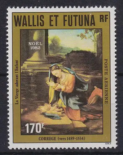 Wallis et Futuna 1982 Flugpostmarke Weihnachten Mi.-Nr. 436 postfrisch **