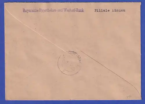 Franz. Zone Württemberg Mi-Nr. 8 in MIF auf R-Brief aus Helmenkirch, 16.4.48