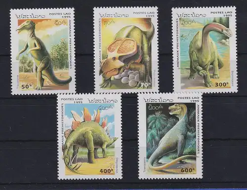 Laos 1995 Dinosaurier Mi.-Nr. 1443-1447 postfrisch ** 